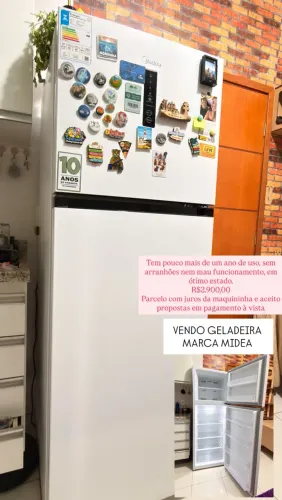 GELADEIRA DUAS PORTAS MIDEA