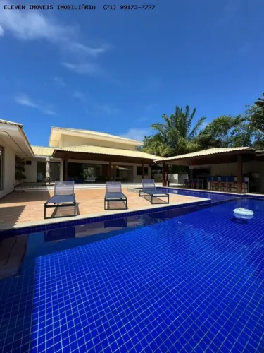 CASA TÉRREA DE ALTO PADRÃO | CONDOMÍNIO ENCONTRO DAS ÁGUAS | LAURO DE FREITAS 6 SUITES