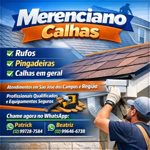 ? Instalação e Manutenção de Calhas, Rufos e Pingadeiras em São José dos Campos