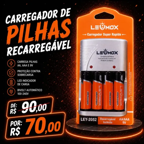 Carregador de pilhas recarregável ideal para controle Xbox 