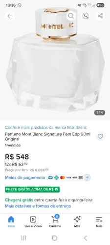 Perfume signature mont Black