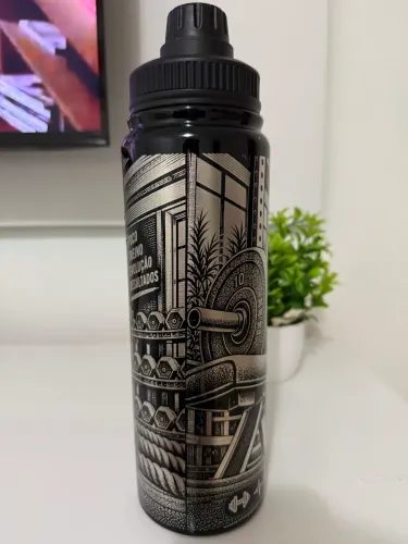 Garrafa térmica inox 800ml Academia Personalizado