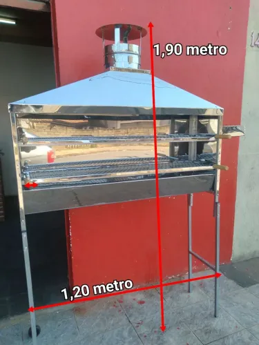 Carrinho Grande Churrasco Profissional Novo completo 