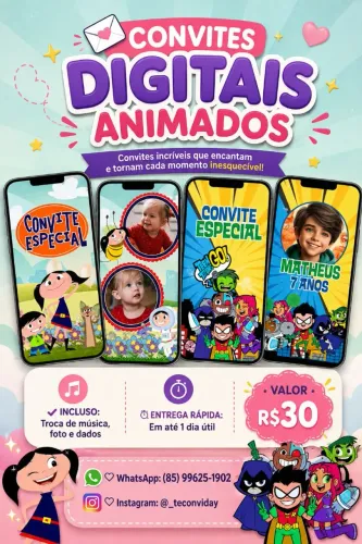 Convites Digitais Animados