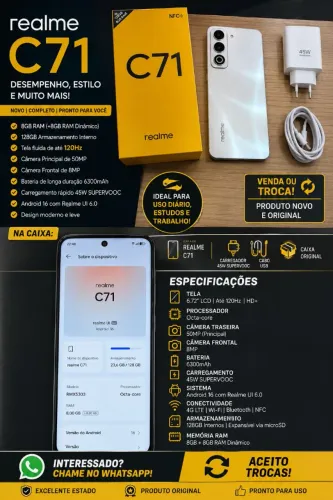 Realme C 71 128 GB 8 de RAM