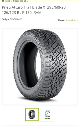 Pneu aro 20 MUD