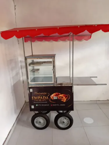  Carrinho para venda de lanches 