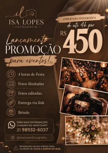 COBERTURA FOTOGRÁFICA PARA FESTAS E EVENTOS 