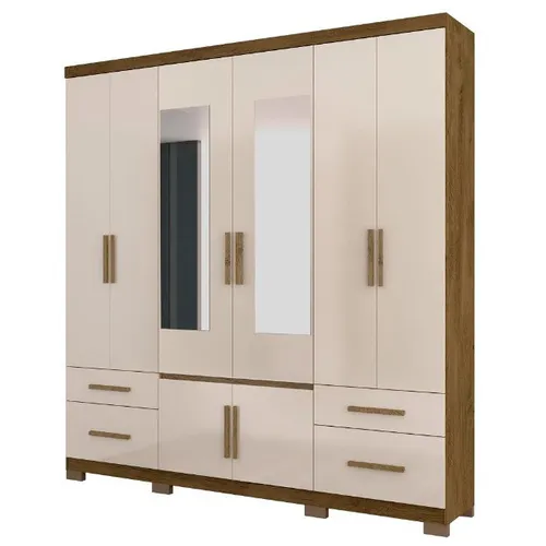 Guarda Roupa Casal Porto Moval Castanho Wood ( nova na caixa )