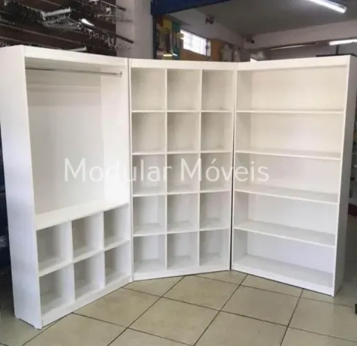 Kit Cabideiro com Colmeia Inferior + Colmeia + Estante Prateleiras