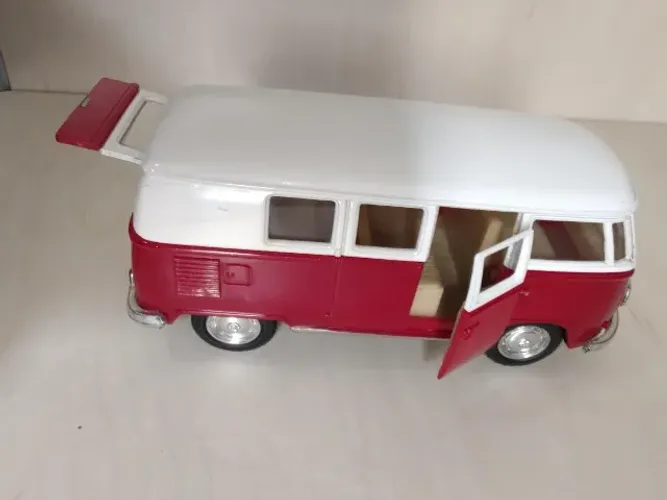 Miniatura Kombi 1962 1/32 (12 cm.) - Vermelho/Branco