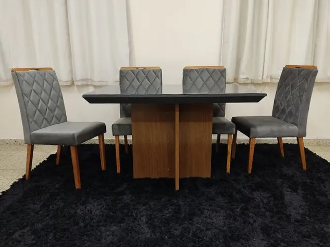 MESA 4 CADEIRAS SUPER DESIGN AL MAX !!