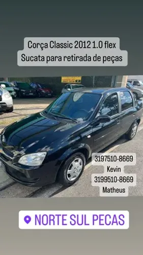 Corça Classic 2012 sucata para retirada de peças 