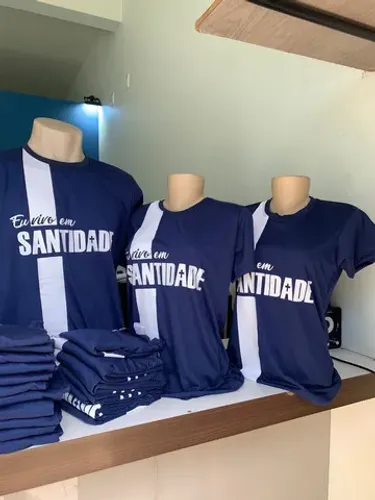 Camisas personalizadas para firmas igrejas e eventos