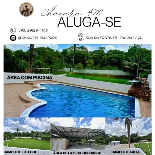 Chácara para eventos - Tarumã AÇU *Promoção Segunda à Quinta R$ 750,00