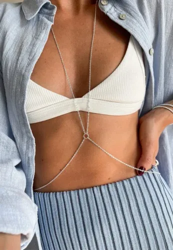 Body Chain Colar De Corpo Corrente De Corpo Moderna