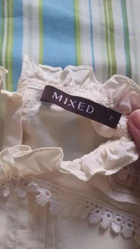 Blusa de seda Mixed tamanho P