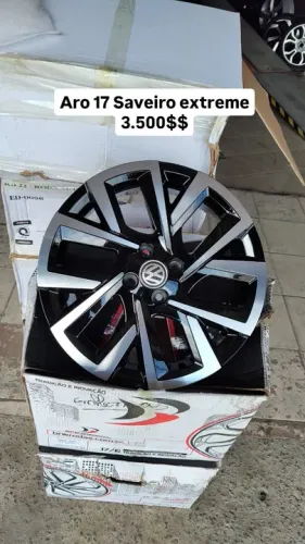 Rodas 17 Saveiro Xtreme 2023 24 em 10 x sem juros furacão 4x100