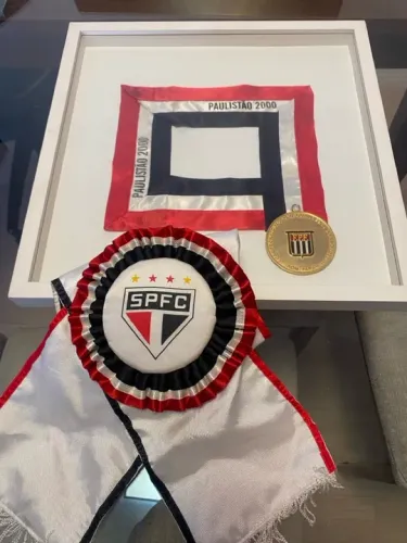 Faixa e medalha campeão São Paulo 