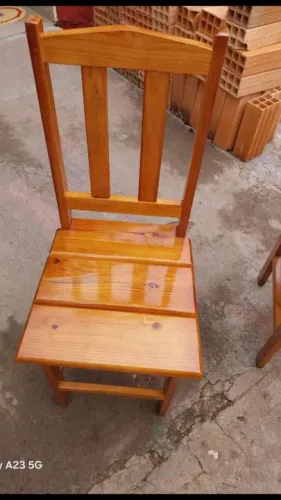 Cadeiras de madeira pura madeira pinos ok