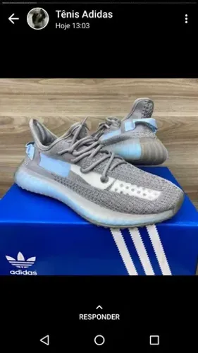 Adidas Yeezy boost cores incríveis + corrente banhada a Ouro de Brinde 
