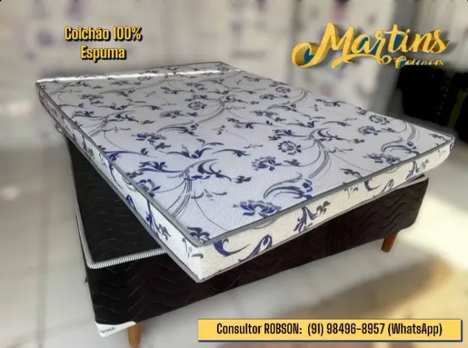 COLCHÃO DE CASAL DE ESPUMA 