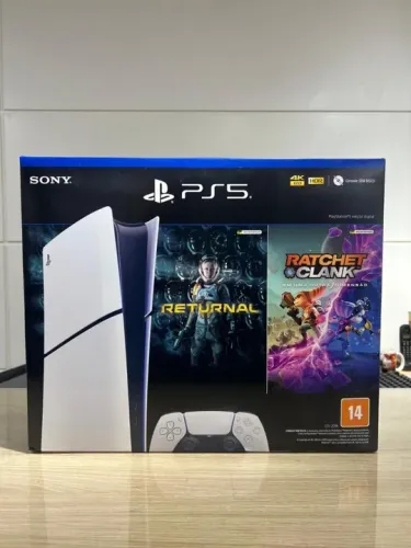 Console PS5 Slim 1TB +2 jogos ~ Returnal ~ Ratchet Clank ~ Até 12x sem juros ~ Loja Física