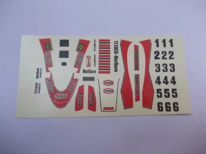 Decalque para Autorama Mclaren M23 novo