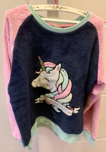 Pijama de frio/ inverno infantil quente tamanho 11/12