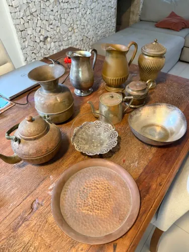 Peças decorativas antigas vintage