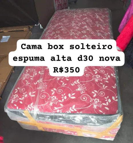 CAMA BOX SOLTEIRO ESPUMA ALTA MACIA $350 ENTREGAMOS 
