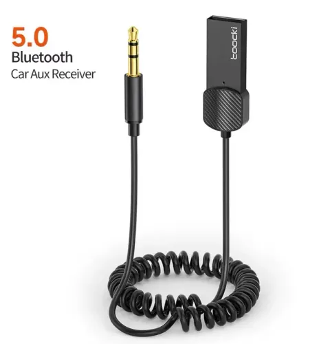 Cabo Adaptador/receptor Bluetooth P/ Carro Toocki Usb/p2