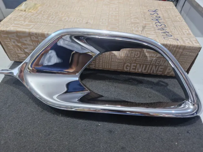 Moldura cromado farol Renault logan 2014 a 2024 Genuino 