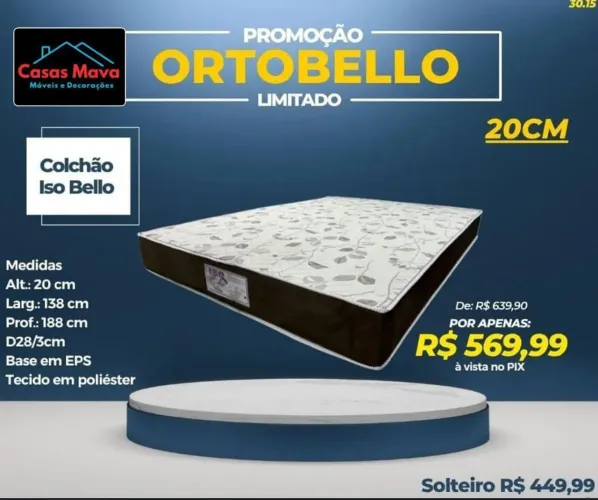 Colchão Iso Bello Ortobello - Promoção Imperdível!
