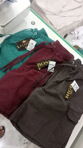 Bermuda cargo linho 