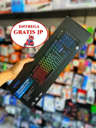 TECLADO GAMER RGB EXBOM BK-155C