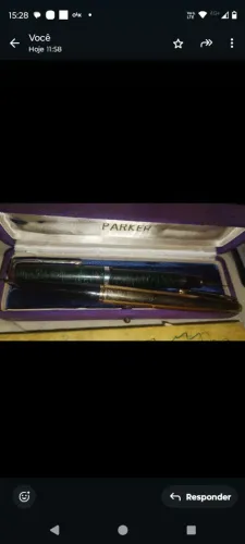 Caneta Parker e sheafer