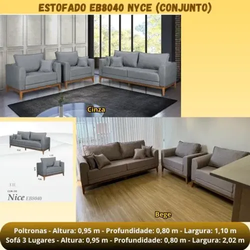 Estofado Nice 3 lugares