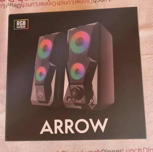 Caixa de som gamer rgb mancer  arrow  
