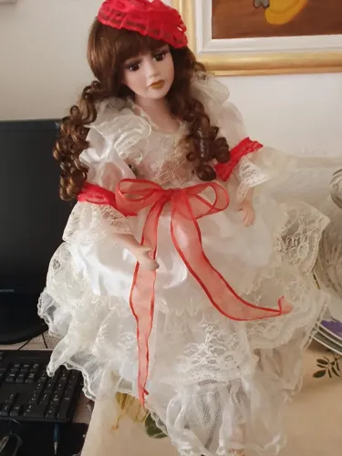 Dama enfeite Natal elétrica 