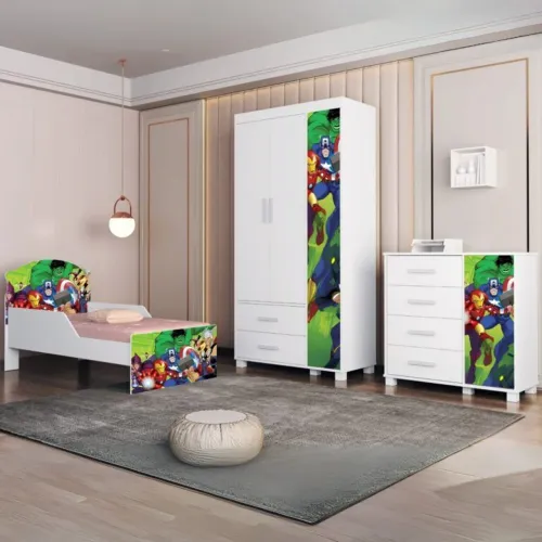Guarda Roupa + Comoda Lívia Pronta Entrega 