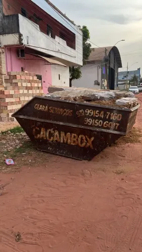 aluga-se caçamba para retirada de entulho