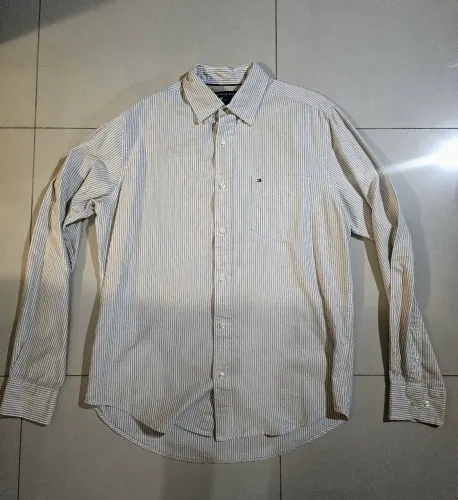 Camisa social Tommy Hilfiger Listrada Masculina