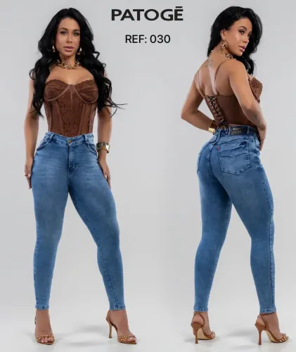 Calça jeans feminina Patogê
