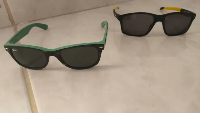 Óculos Ray-Ban New Wayfarer RB 2132 Preto com lente verde