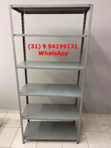 Estantes de aço Prateleiras 40 cm de profundidade Novas Frete gratis