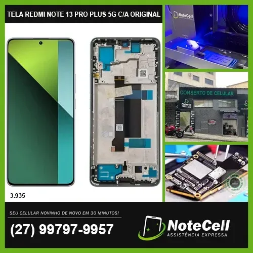 Tela Display Para Xiaomi Redmi Note 13 Pro Plus 5G Original Nacional Com Aro 3.935
