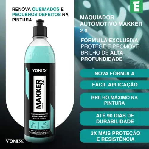 Vonix Maker 2.0 Maquinador Automotivo Preenche Remove Pequenos Defeitos Arranhados Mancha