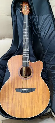 VIOLÃO CORDAS DE AÇO STRINBERG IMPECÁVEL