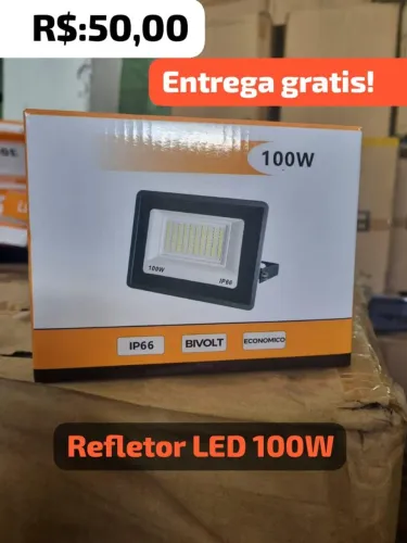 Refletor LED 100W - Entrega Grátis!